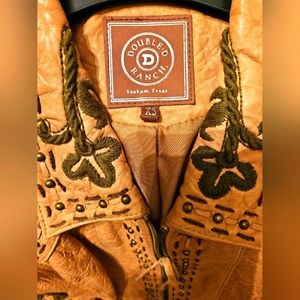 "Double D Ranch" leather jacket